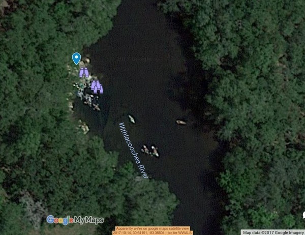 Apparently we're on google maps satellite view, 2017-10-14, 30.64151, -83.36604 --jsq for WWALS