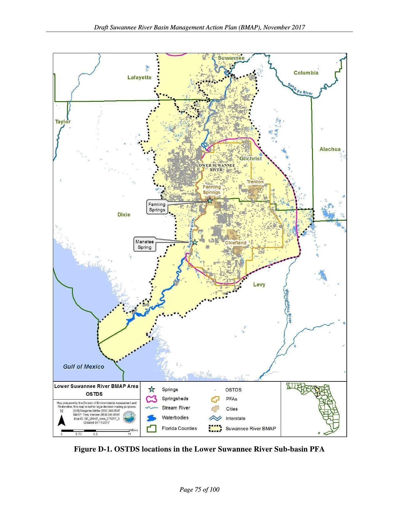 Figure D-1. Lower Suwannee River Sub-basin PFA