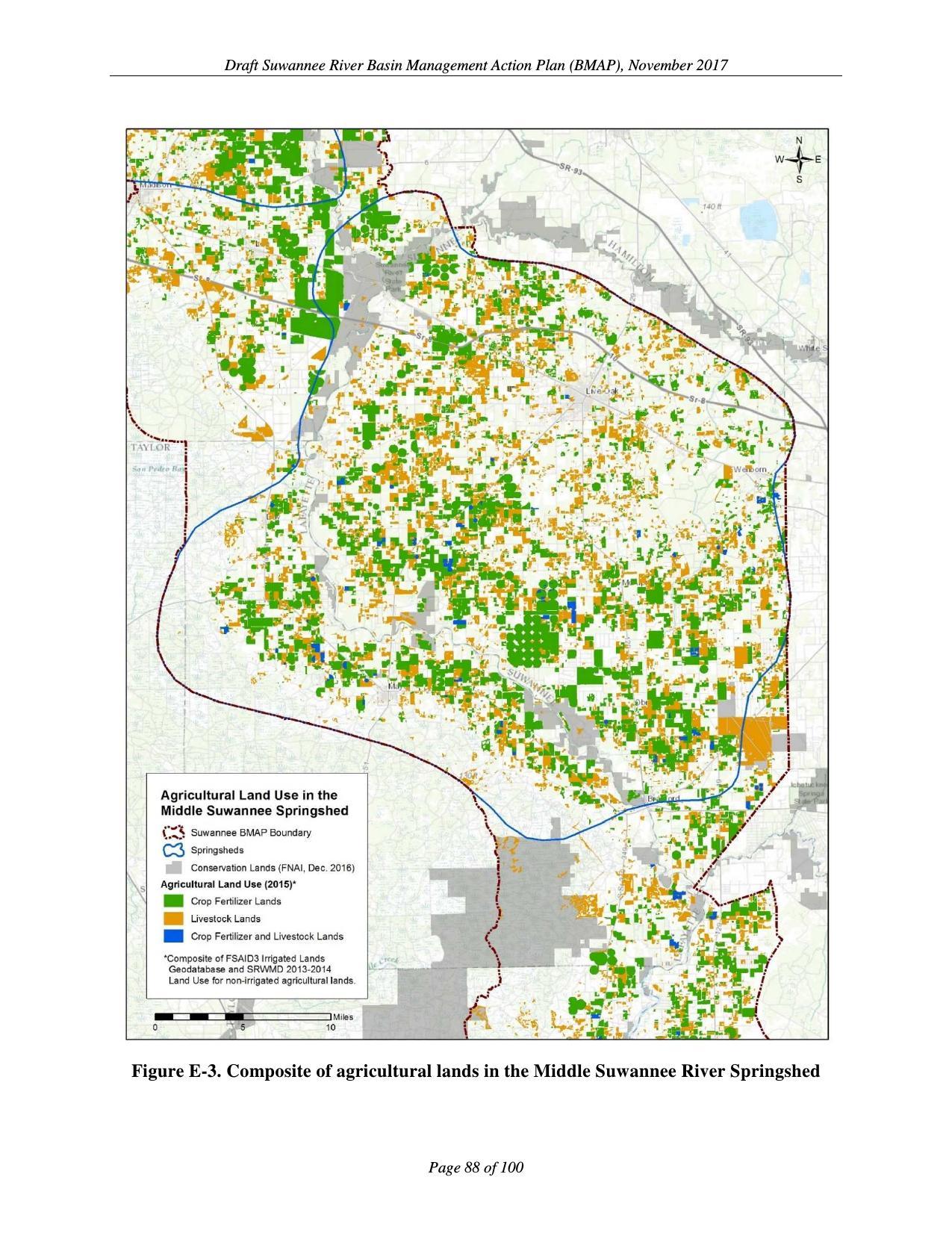 Figure E-3. Middle Suwannee River Springshed