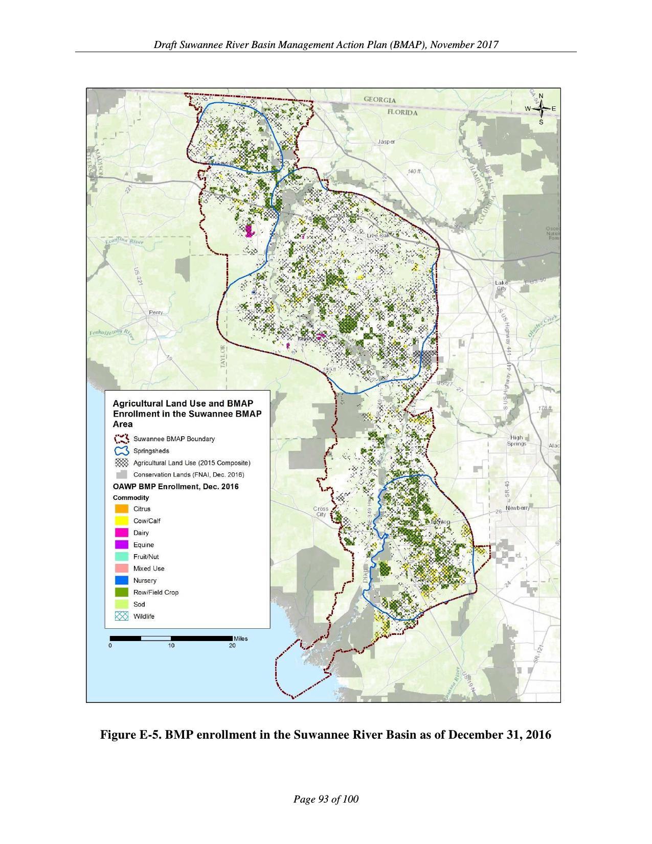 Figure E-5. Suwannee River Basin as of December 31, 2016