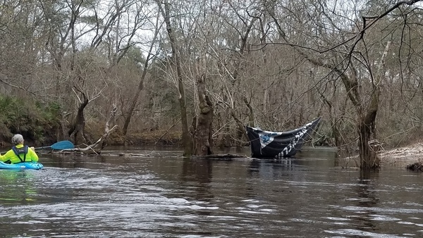 Gretchen and the tarp, 11:46:32, 31.002287, -83.291631