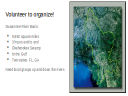 Volunteer to organize!