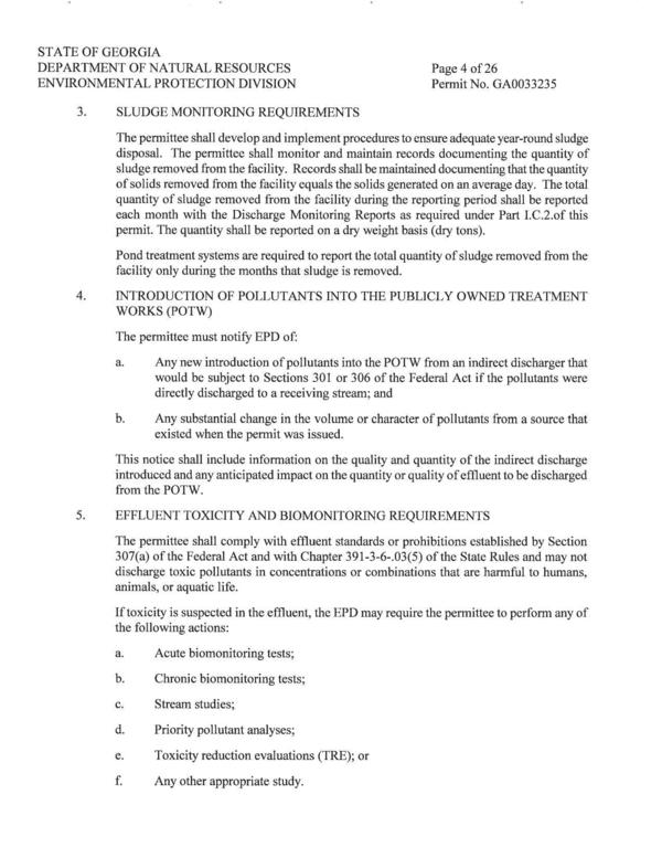 Sludge Monitoring Requirements