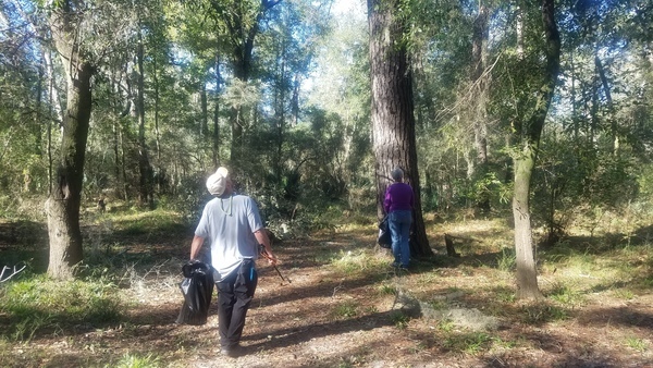 Looking at pine and treehugger Gretchen, 10:07:25, 30.8455429, -83.3468186