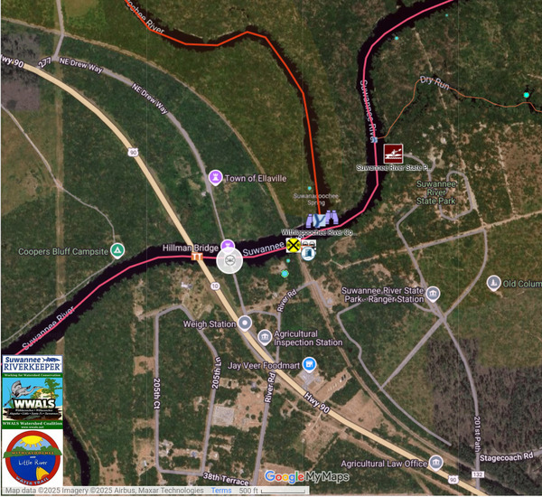 [Map: Historic Hillman Bridge --SRWT]
