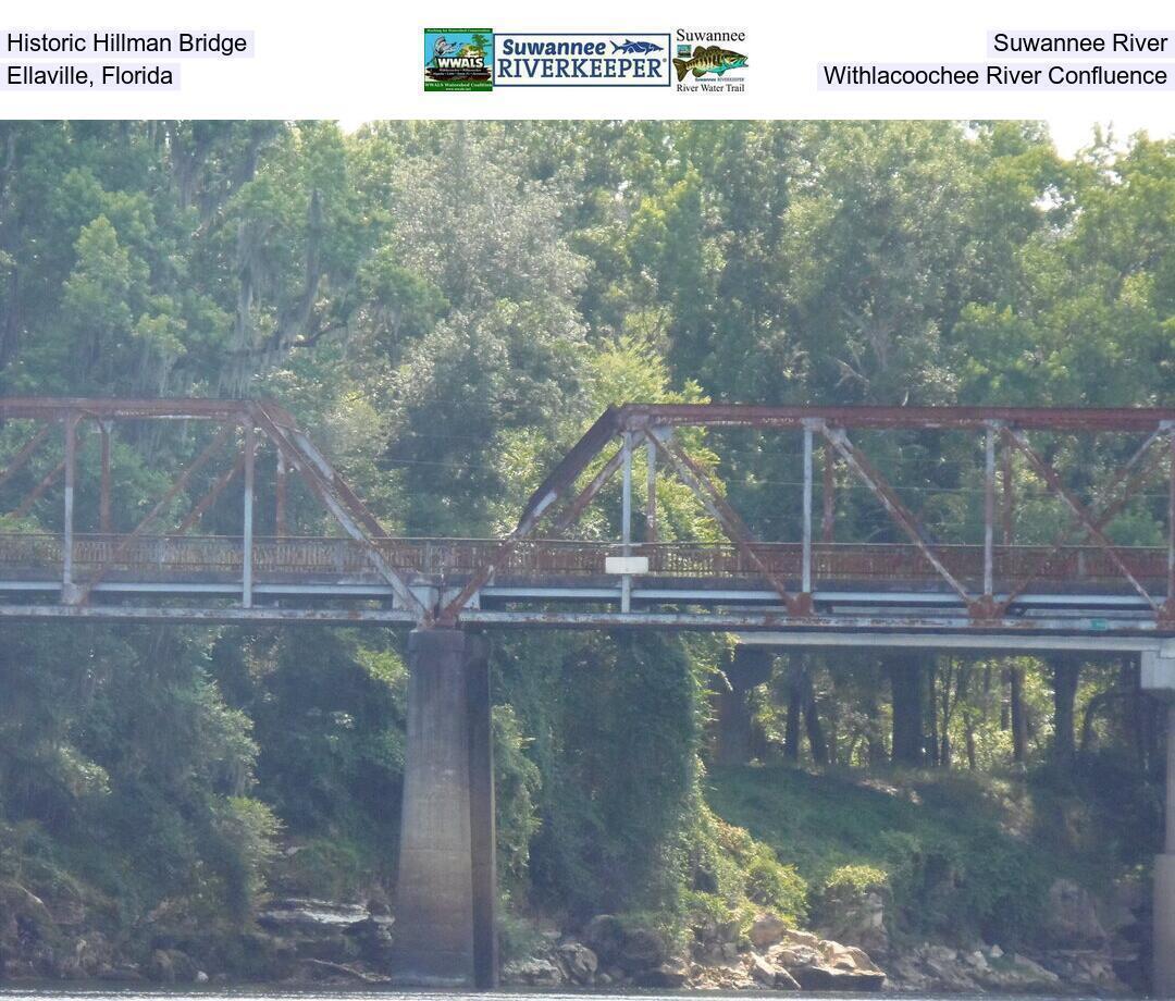 Historic Hillman Bridge, Suwannee River, Ellaville, Florida, Withlacoochee River Confluence