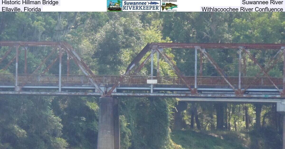 Historic Hillman Bridge, Suwannee River, Ellaville, Florida, Withlacoochee River Confluence