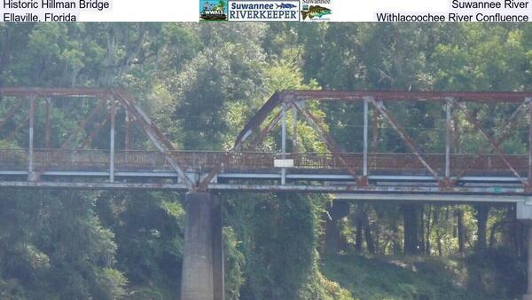 Historic Hillman Bridge, Suwannee River, Ellaville, Florida, Withlacoochee River Confluence