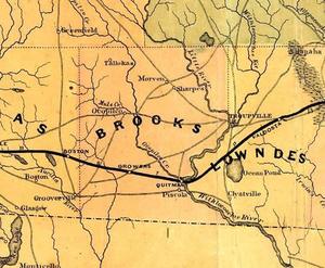 [1864 Map: Growers, Quitman, Grooverville (LLoyd)]