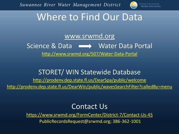 Where to Find Our Data