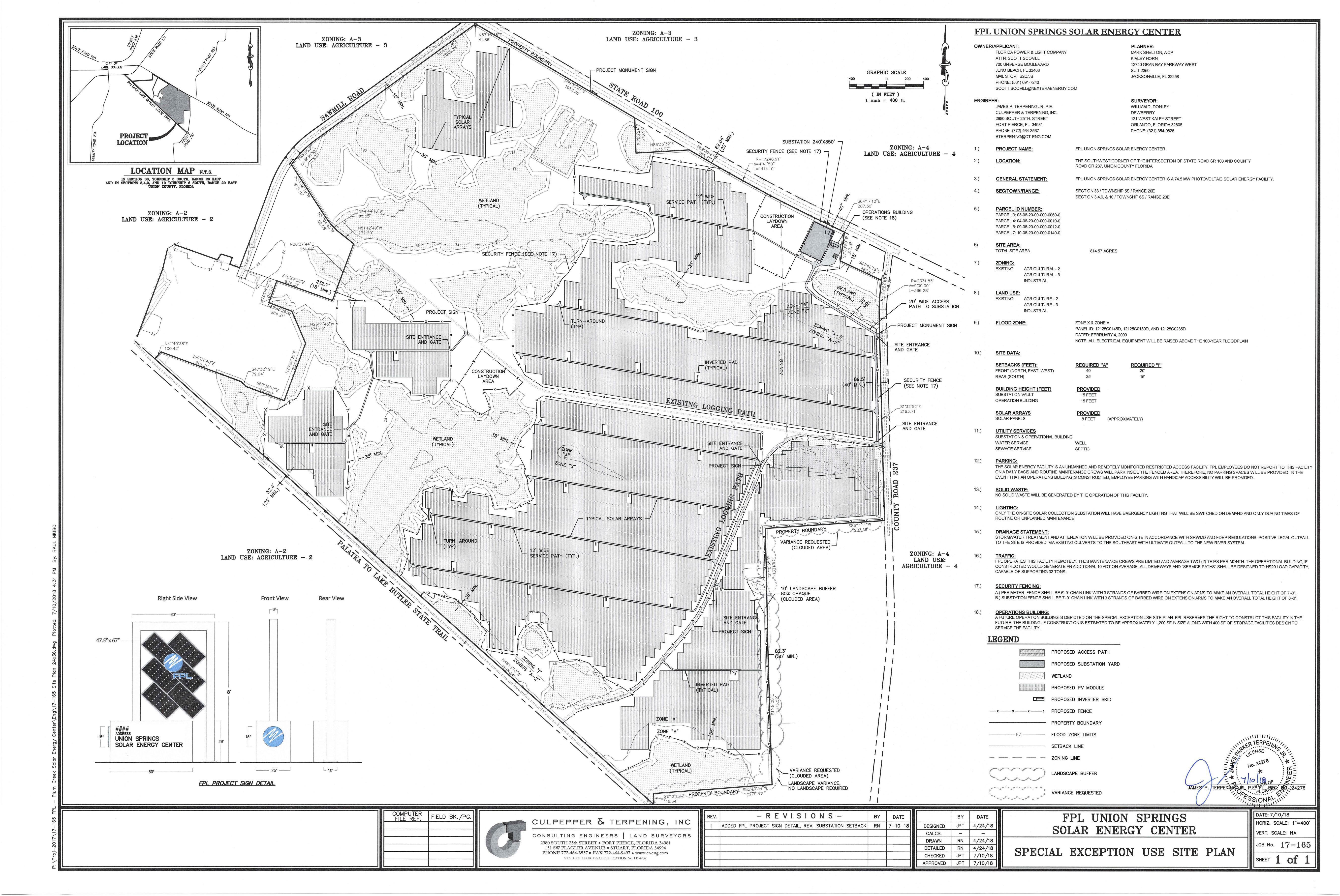 Location Map, Union Springs Solar