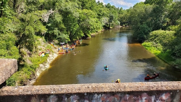 Boats landing downstream, 160725, 16:07:25, 30.78972, -83.45165