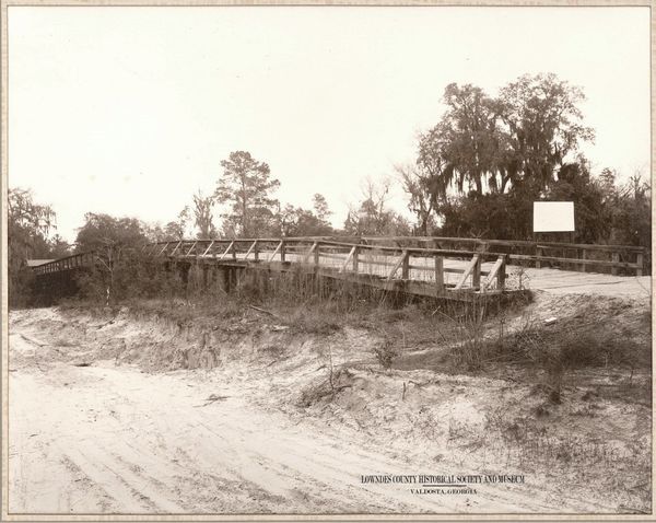 [Withlacoochee Bridge constrd 1895 ca 1930s just below Clyattville, GA-31 to Madison FL, ca 1940]