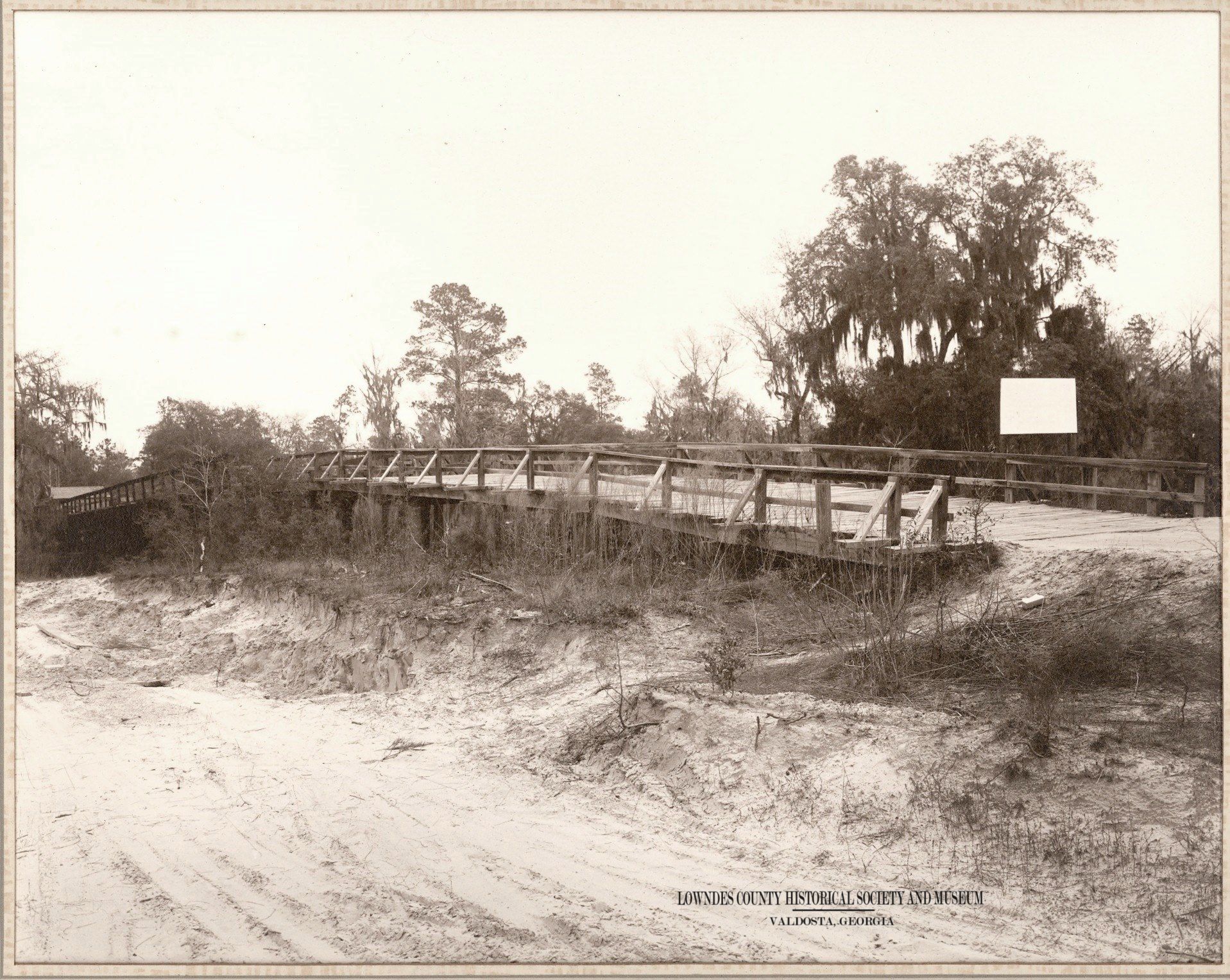 Withlacoochee Bridge constrd 1895 ca 1930s just below Clyattville, GA-31 to Madison FL, ca 1940