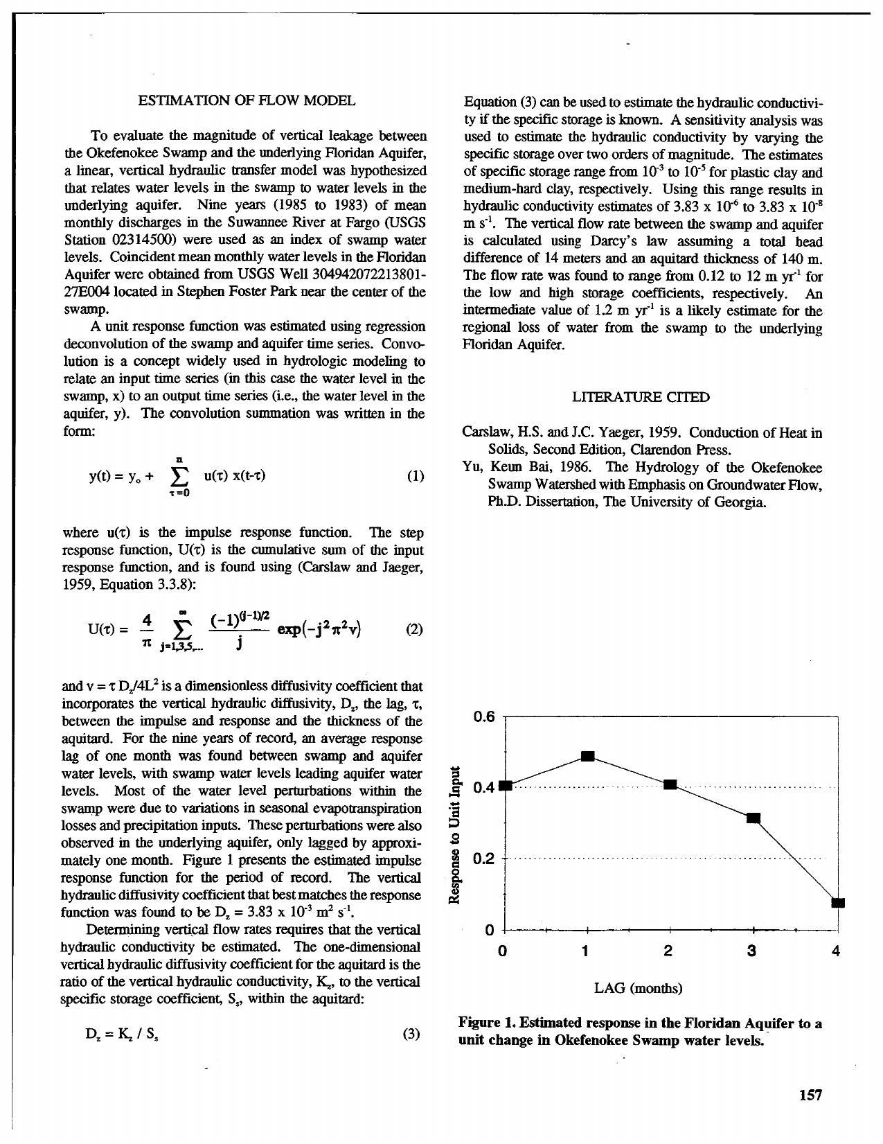 To evaluate the magnitude of vertical leakage between the Okefenokee Swamp and the underlying Floridan Aquifer,