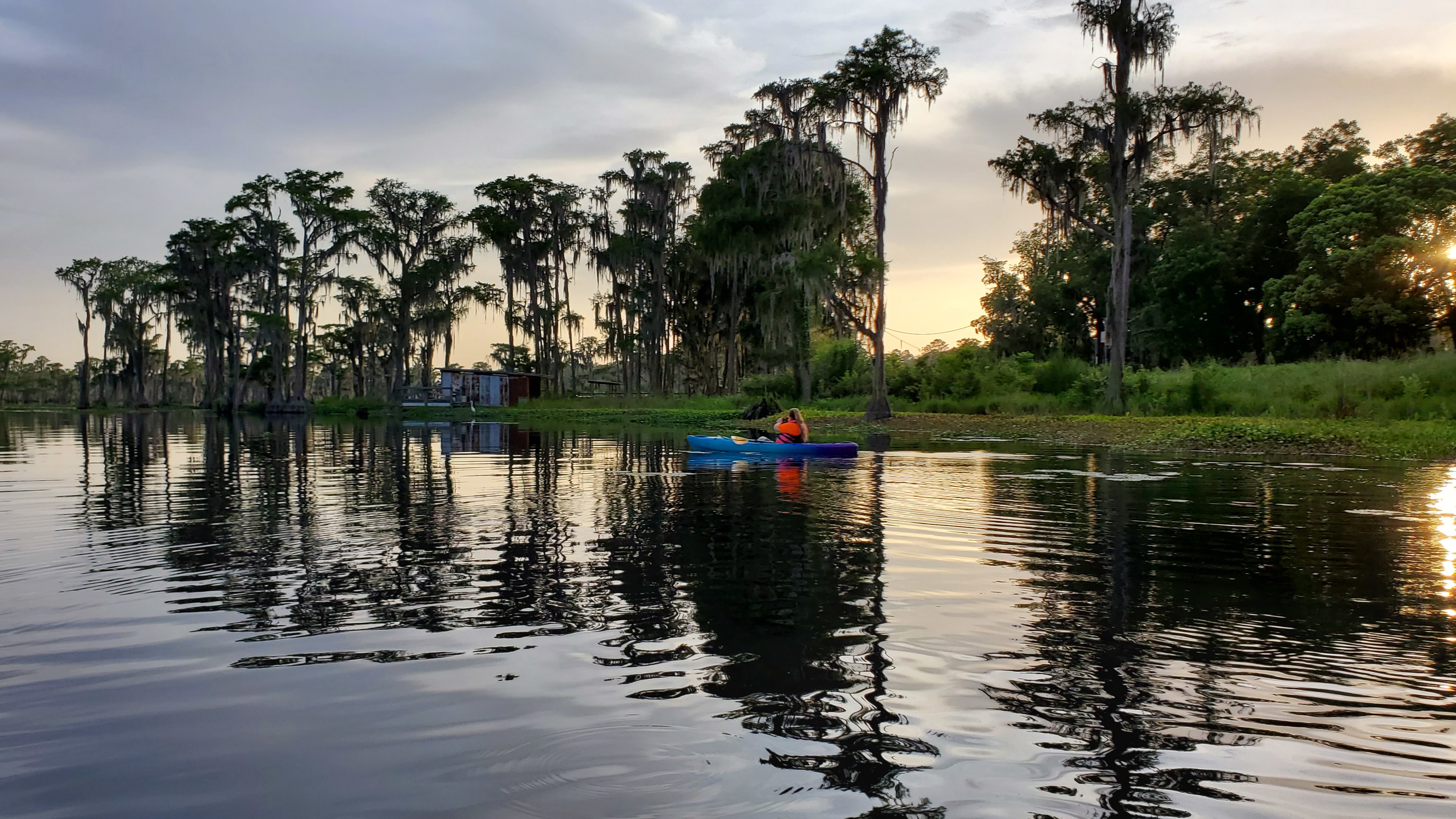 Boats behind