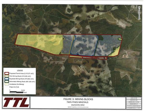 FIGURE 3: MINING BLOCKS TWIN PINES MINERALS