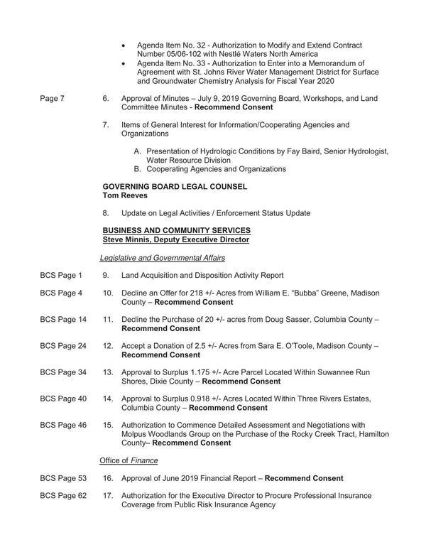 Legal, Land Acquisition, and Finance