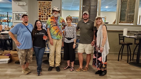 [Scotti Jay, Sara Jay, John S. Quarterman, Eileen Box, Jack Martin of Georgia Beer Co., Laura D'Alisera (in Newfoundland: Tom H. Johnson Jr. and Mary Carolyn Pindar)]