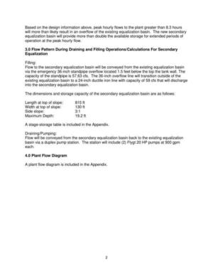 [3.0 Flow Pattern During Draining and Filling Operations/Calculations For Secondary]