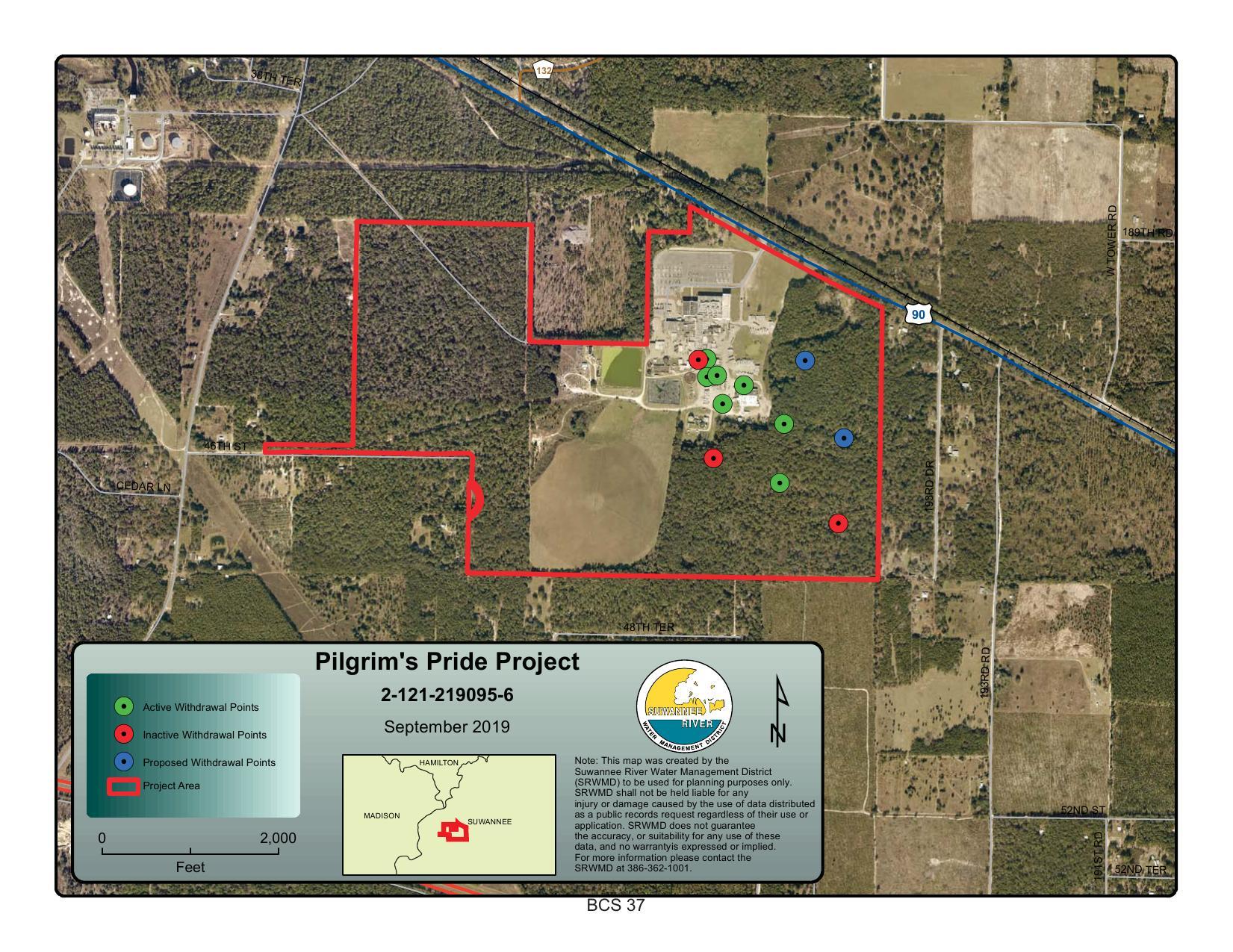 Location Map, Pilgrim's Pride Project, 2-121-219095-6