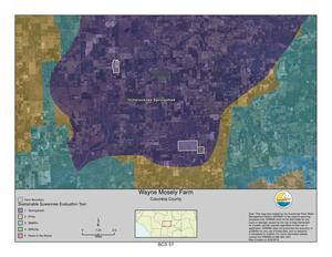 [Map: Ichetucknee Springshed, Wayne Mosely Farm]