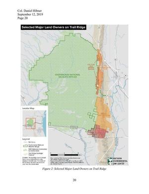 [Figure 2: Selected Major Land Owners on Trail Ridge]