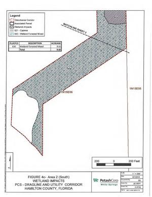 [Map: South Disturbance Corridor]