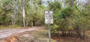 [No vehicles allowed beyond this point, 2019:10:17 16:02:31, 30.6294432, -83.3186451]