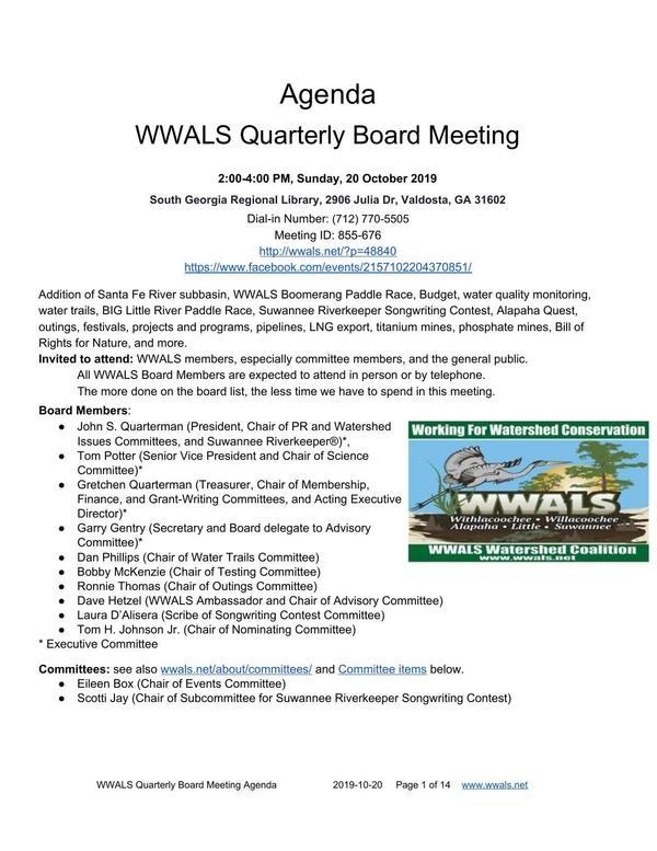 [2019-10-20--wwals-quarterly-board-meeting-agenda-without-reports-0001]