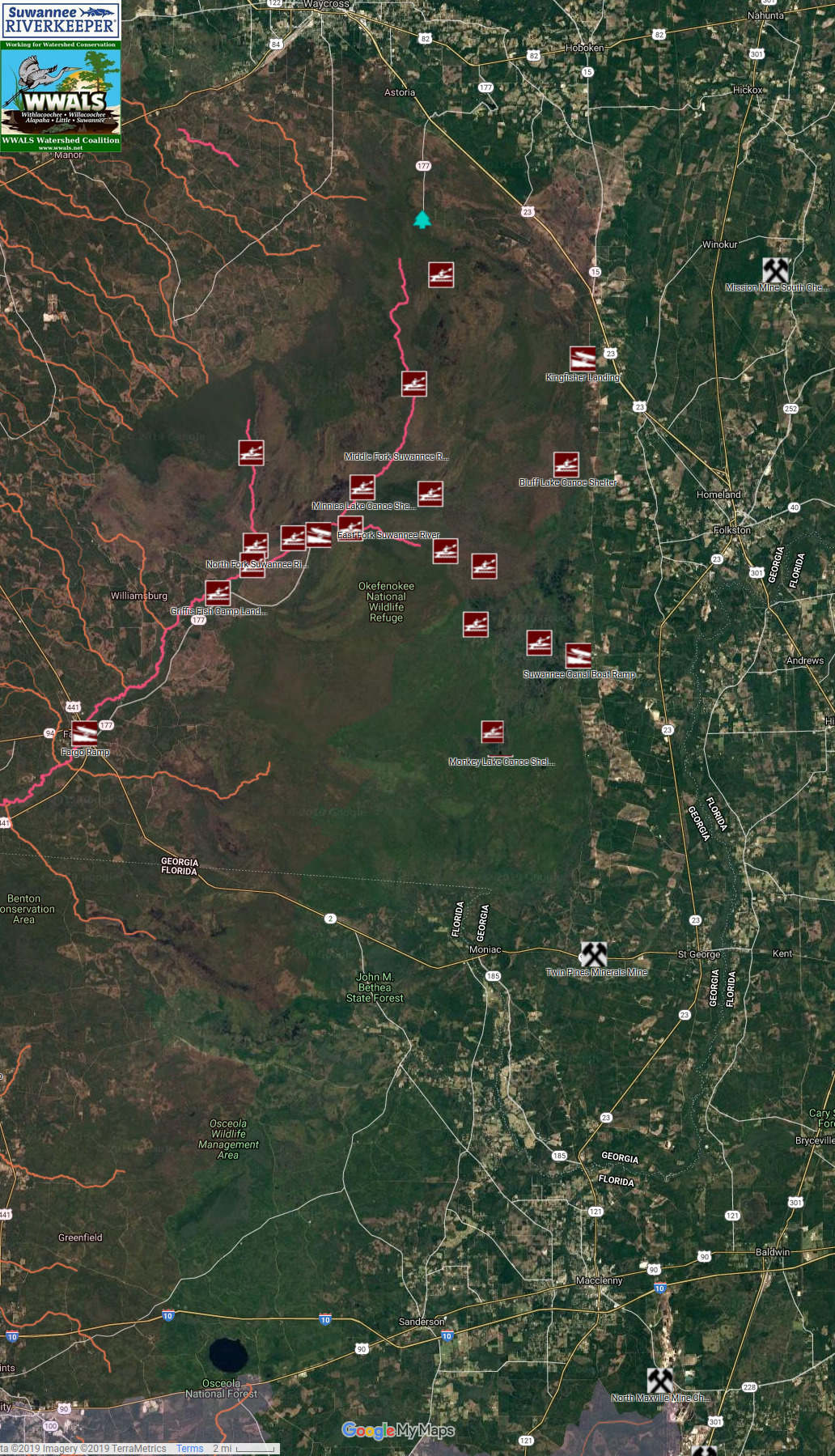 Okefenokee NWR, TPM Mine site