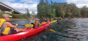 [Paddlers of all ages, 30.63539, -83.31108]