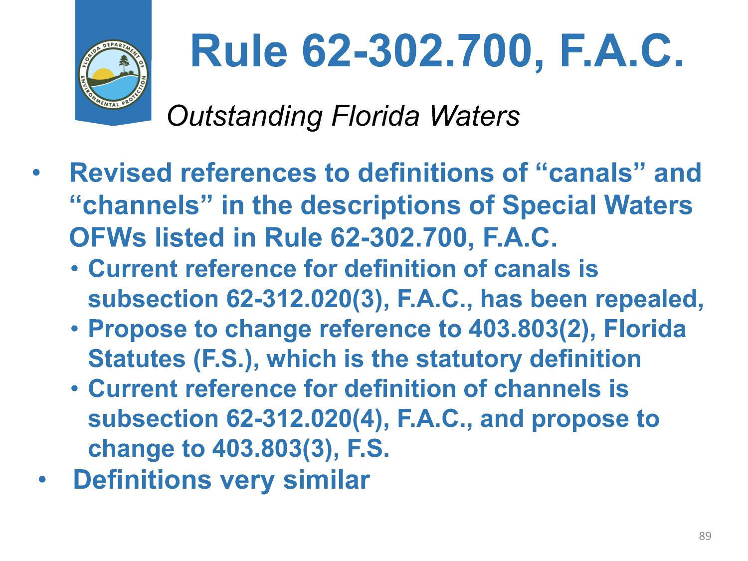 Outstanding Florida Waters