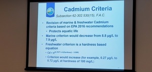 [Slide: Cadmium Criteria]