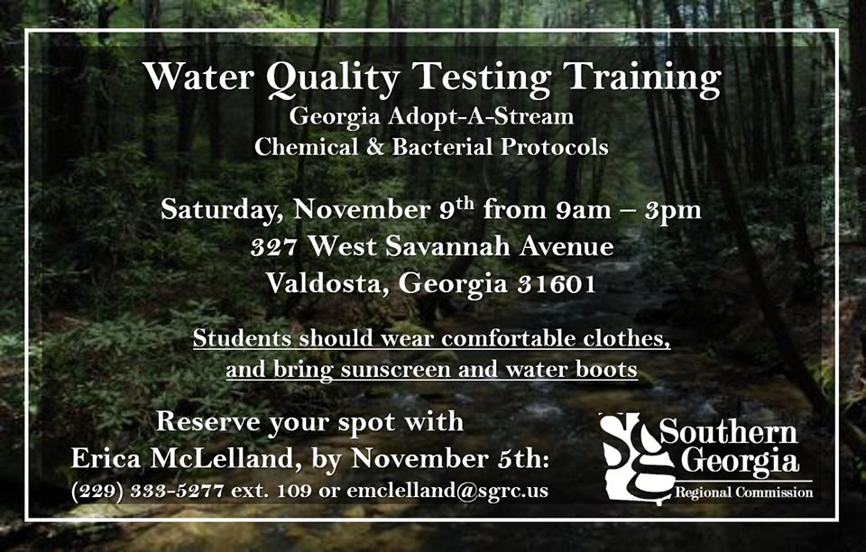 9 AM to 3 PM, Saturday, November 9, 2019 @ SGRC Valdosta