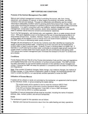 [Purpose of the Nutrient Management Plan (NMP)]