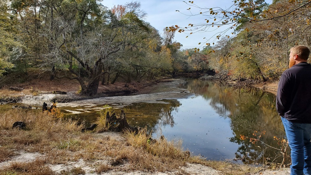 Little River on right joins Withlacoochee River, 11:30:21, 30.847175, -83.347523