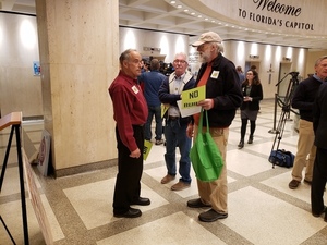 [OSFR President Mike Roth and Suwannee Riverkeeper John S. Quarterman by Tom Potter]