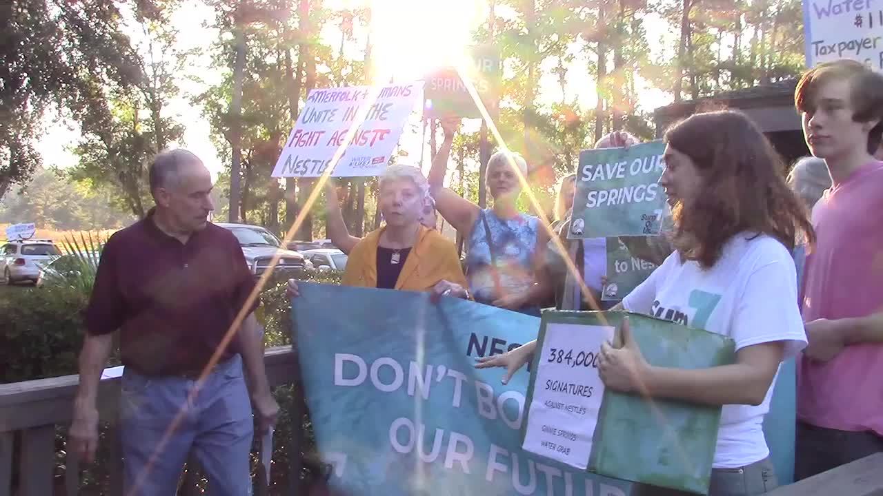 Movie: A valdosta sewage spill upstream from Madison Blue Spring Against Nestle @ SRWMD 2019-12-10 (83M)