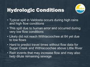 [Hydrologic Conditions]