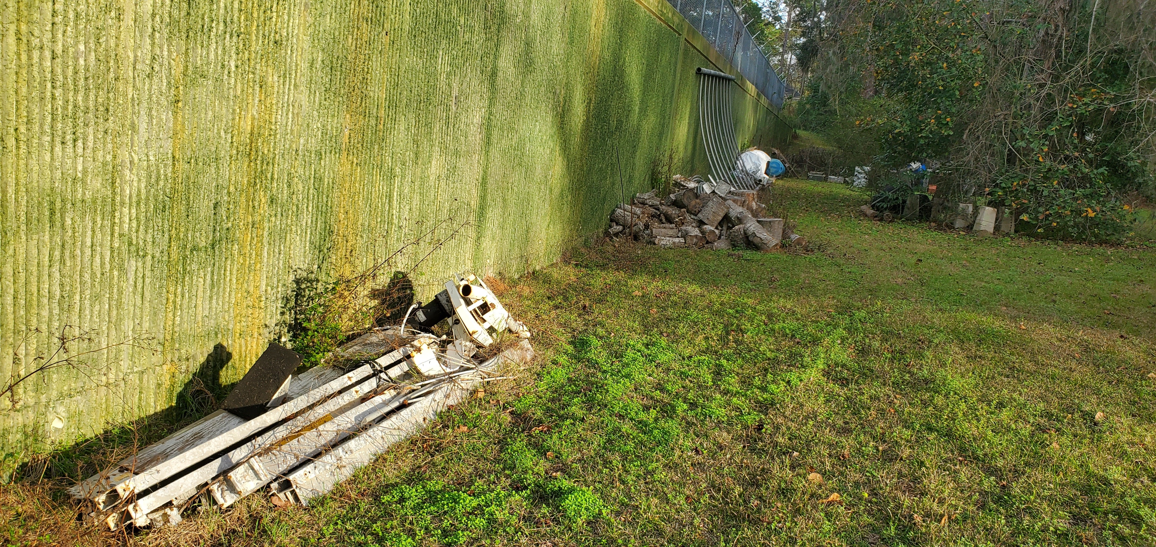 Stuff on county easement