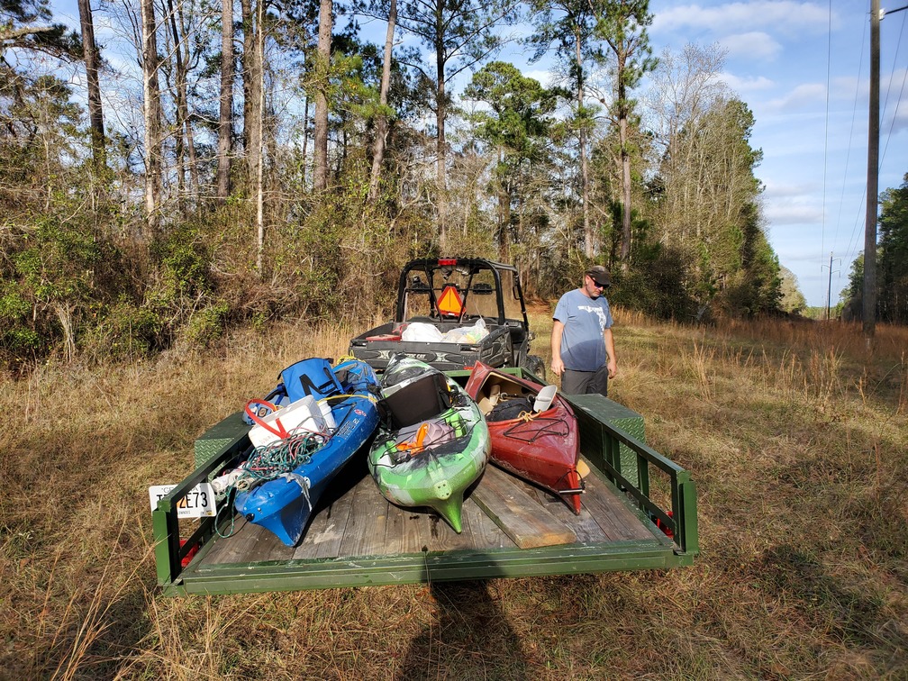 Boats on trailer