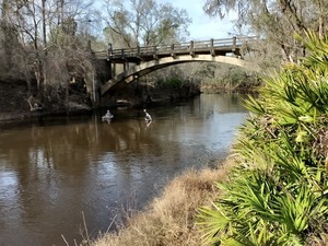 [Spook Bridge with paddlers]