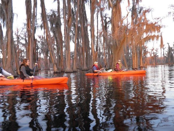 Flaming kayaks