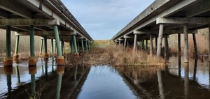 [Bridge looking west]