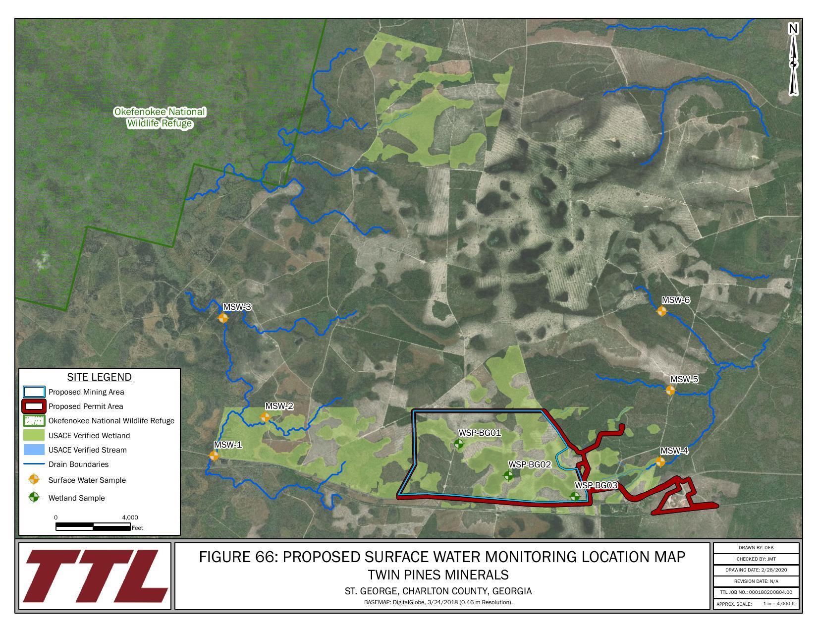 Figure 66: Proposed Surface Water Monitoring Location Map