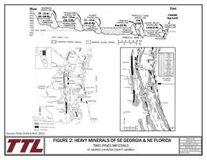 [Figure 2: Heavy Minerals of Se Georgia & NE Florida]