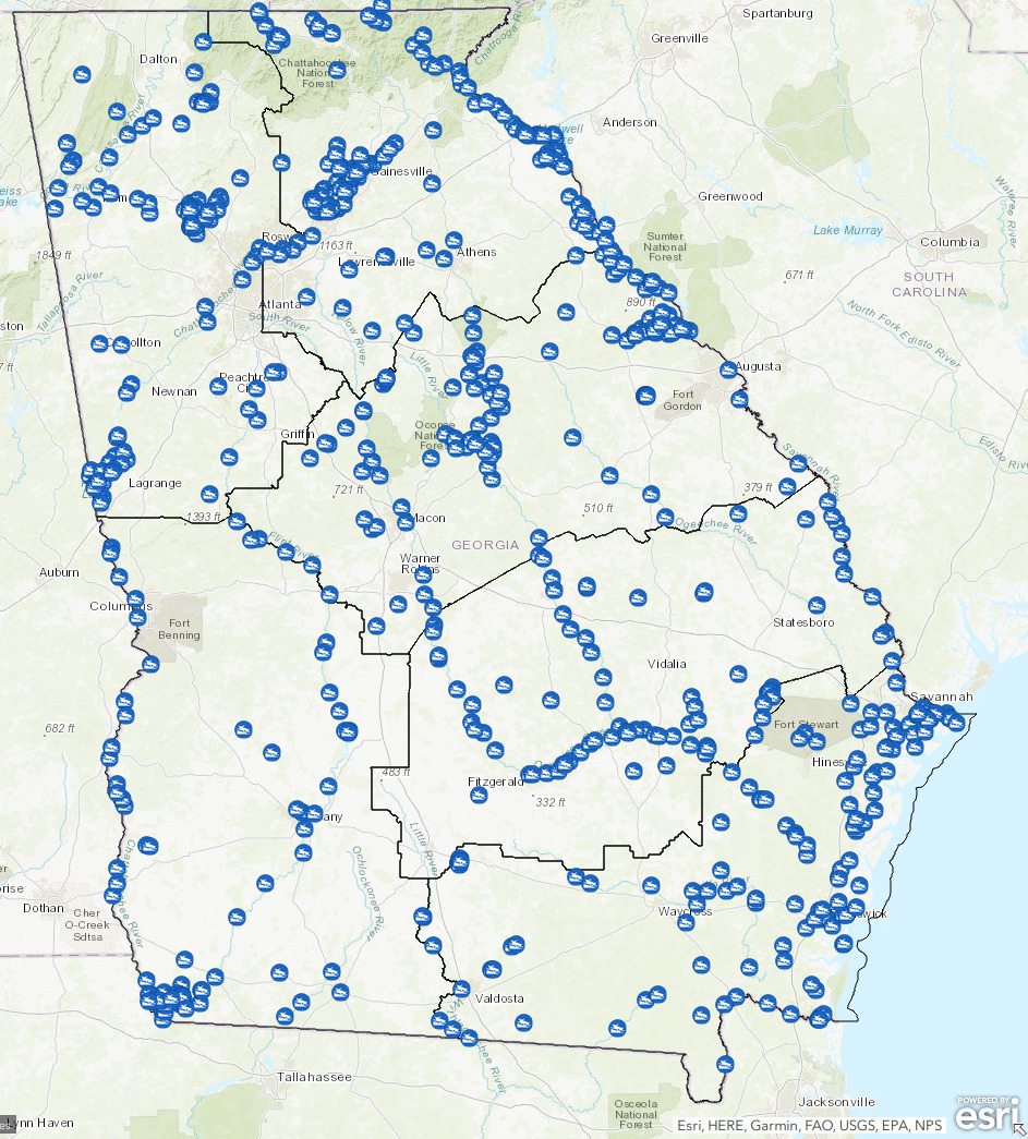 GA-DNR Boat Ramps