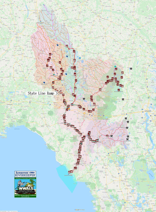 [State Line Boat Ramp in Suwannee River Basin]