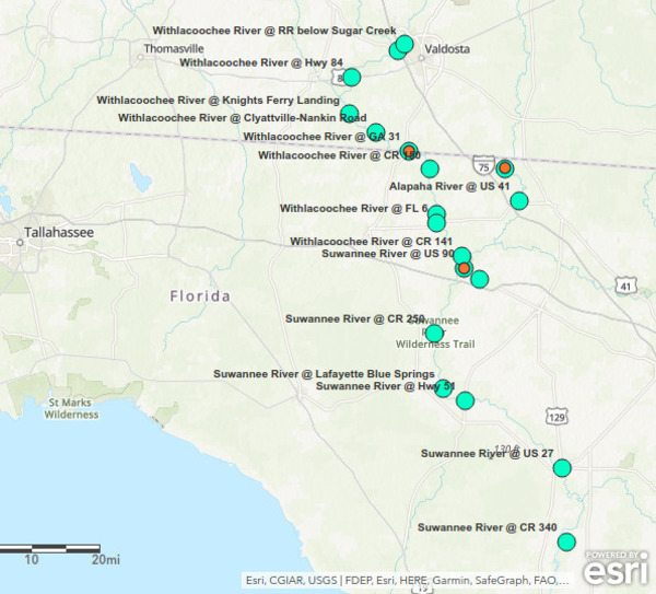 [Florida sampling locations]